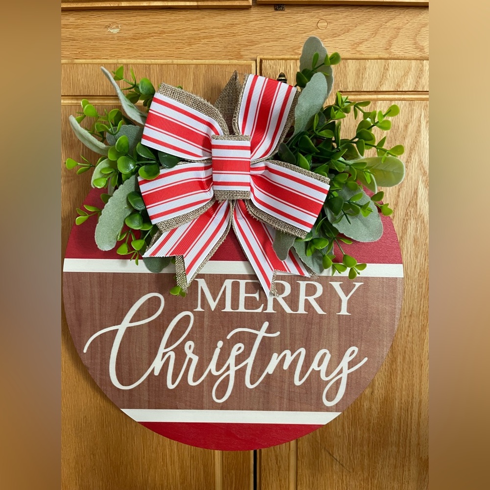Holiday door sign